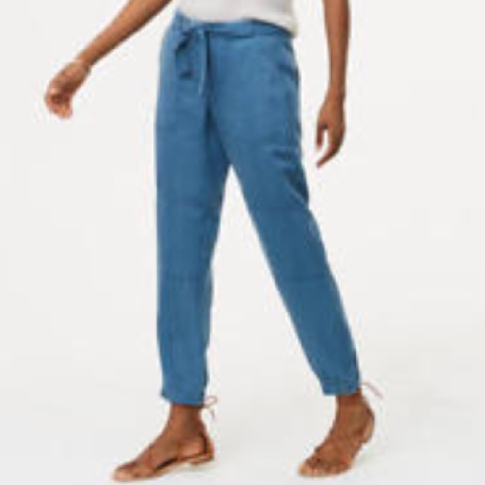 NWT Loft Blue Cargo Pants Sz 6P